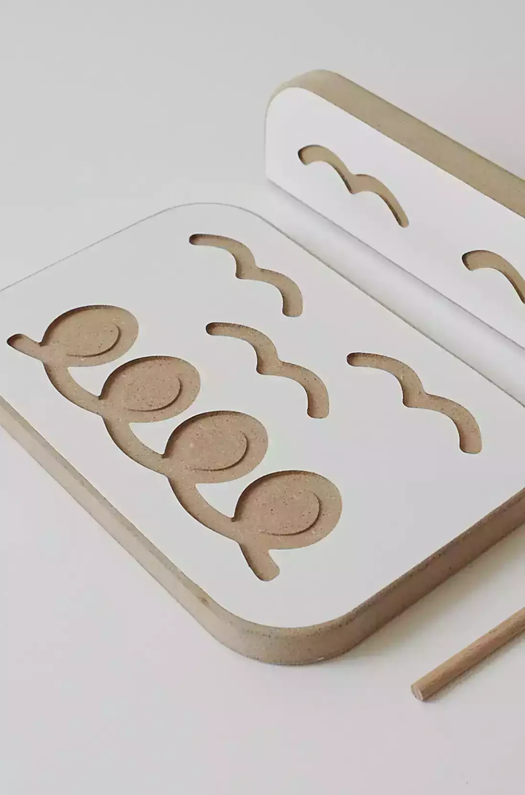 tablice grafomotoryczne białe ptaki babywood