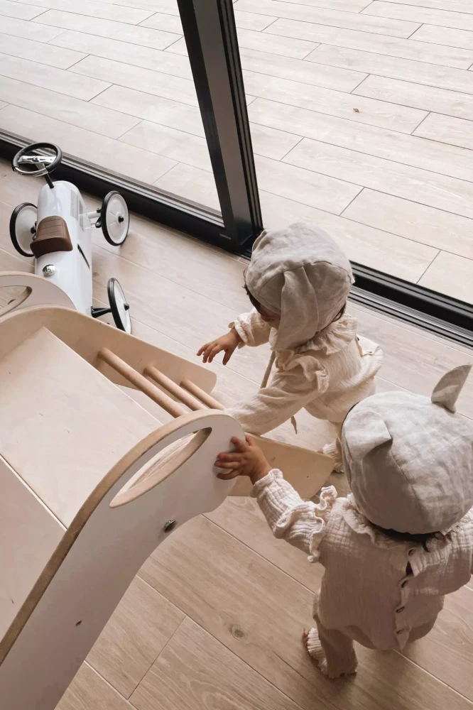dziecięca zjeżdżalnia składana montessori