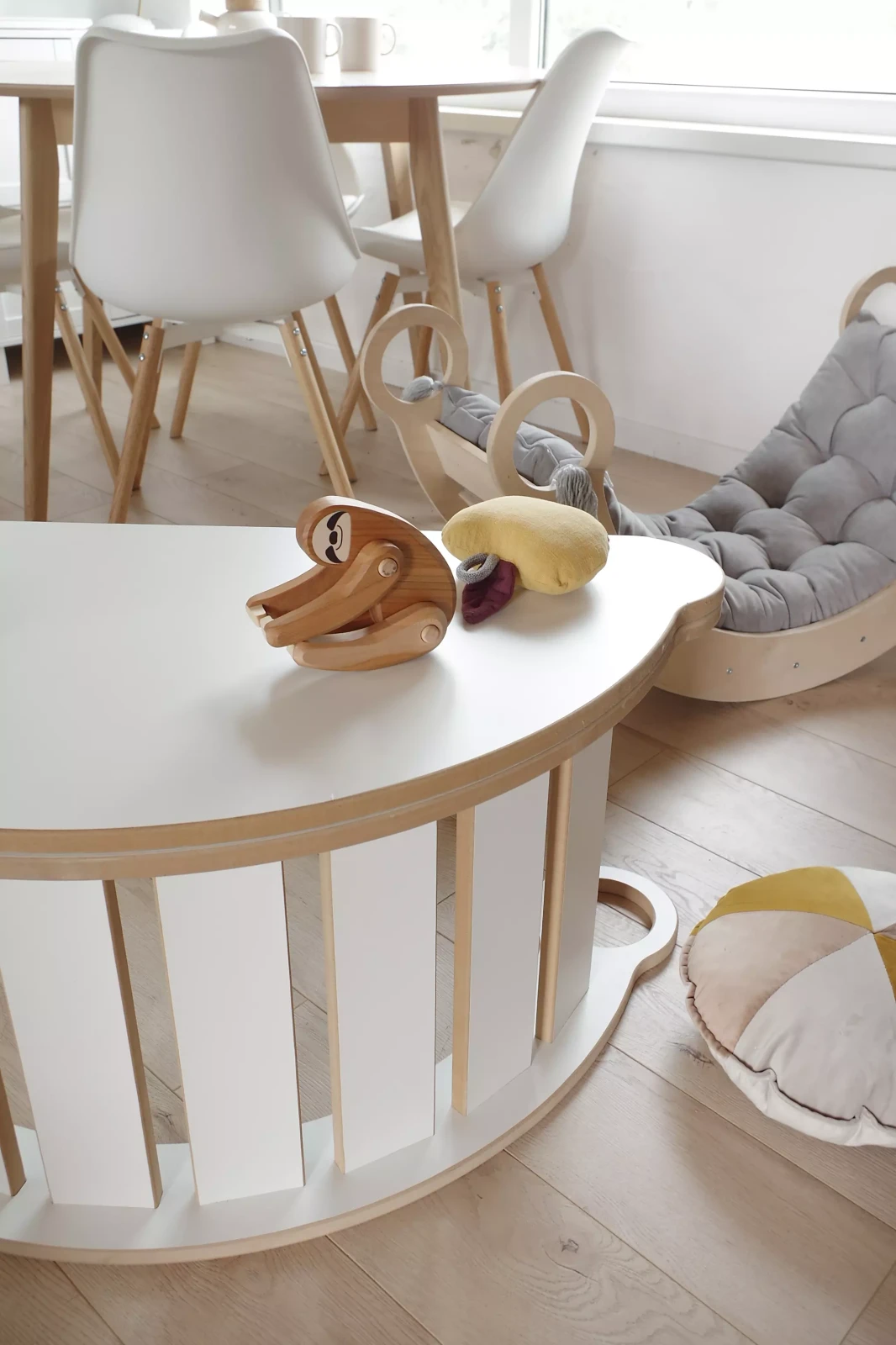 białe blaty do bujaka babywood