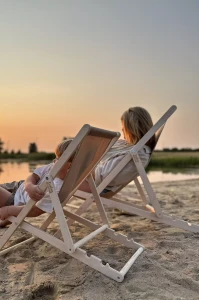 Leżak plażowy składany L