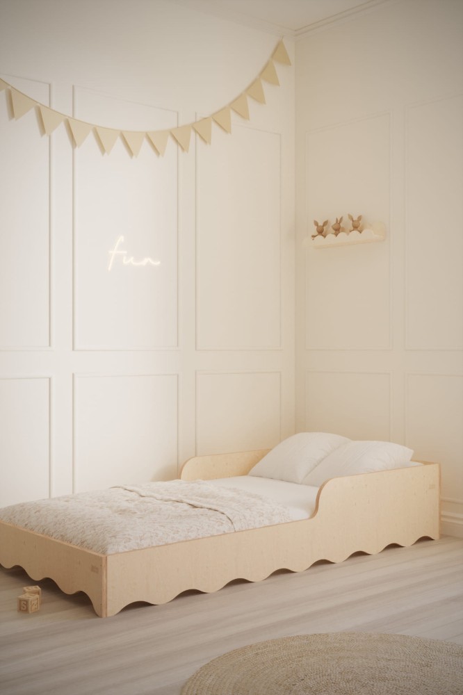 BABYWOOD ŁÓŻECZKO Z BARIERKĄ