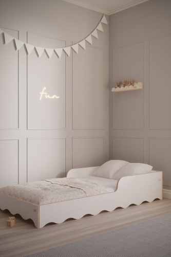 BABYWOOD ŁÓŻECZKO Z BARIERKĄ