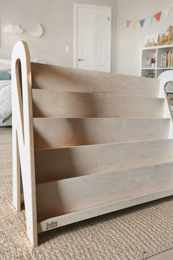 Drewniana biblioteczka SLIM L